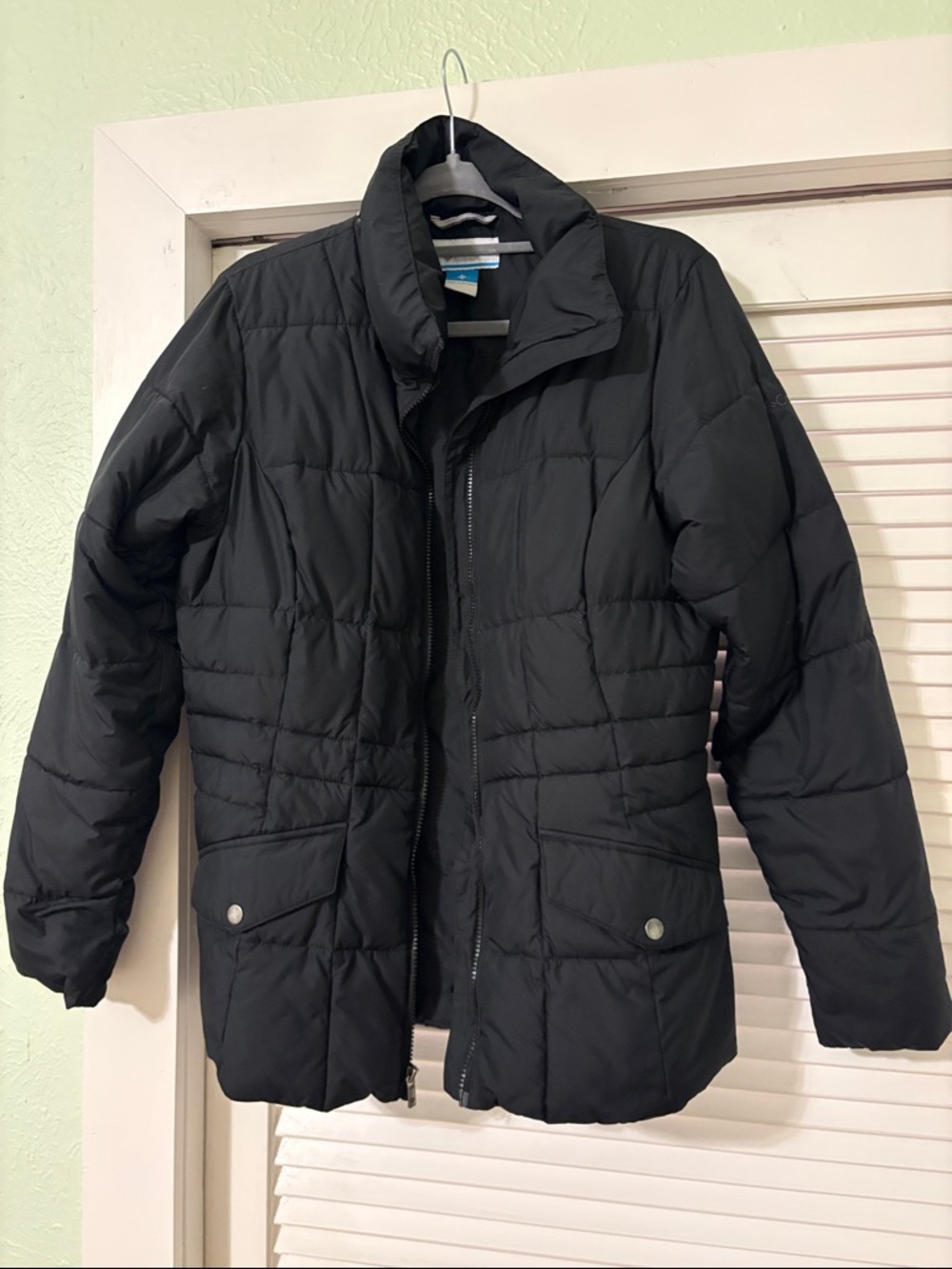 Black Columbia Quilted Puffer Jacket